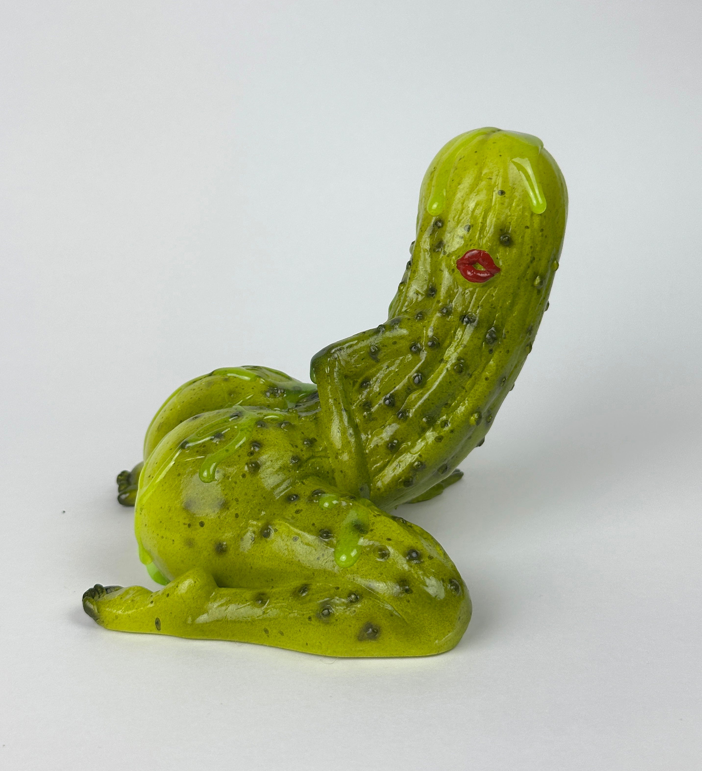 Pickle Back Resin Figure by Cig Neutron Sculpture Hand painted