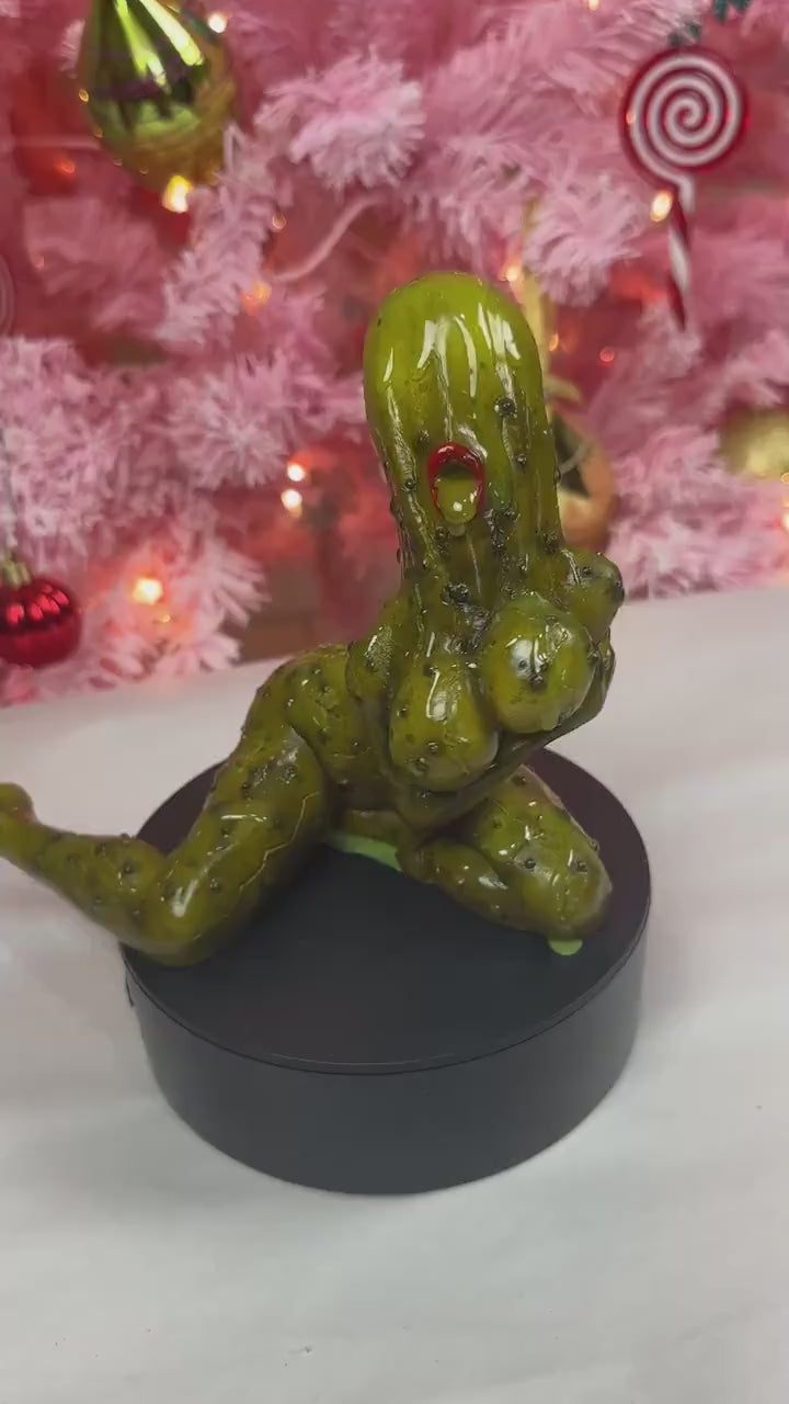 Tickle Pitties Pickle Figurine by Cig Neutron Sculpture Hand painted